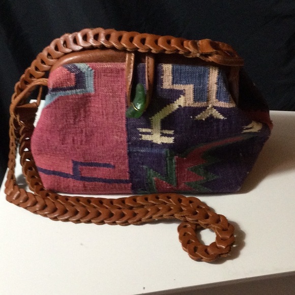 Marco Avane Artisan Woven Crossbody Bag with Braided Strap - Picture 1 of 10